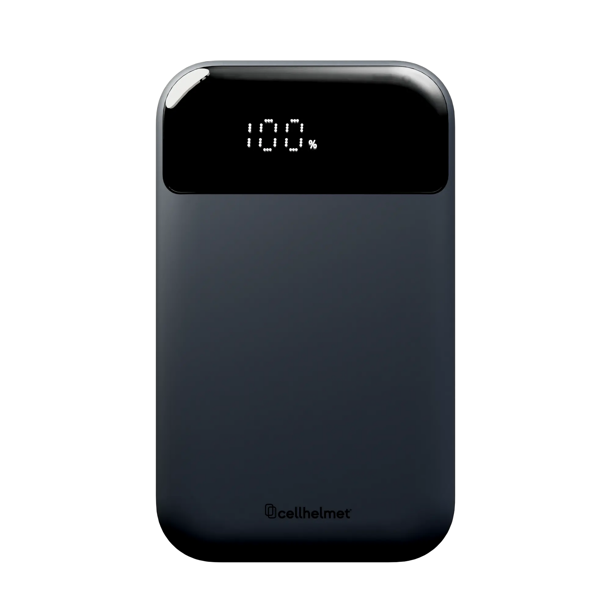 Gun-Metal 10K mAh Power Bank, 33W, 2 Ports (1 A, 1 C) & Charging Cable cellhelmet cellhelmet
