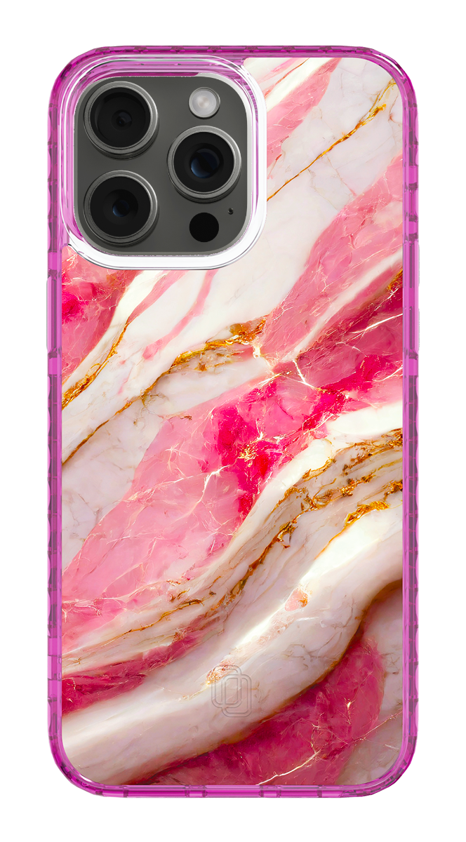 case with pink marble pattern