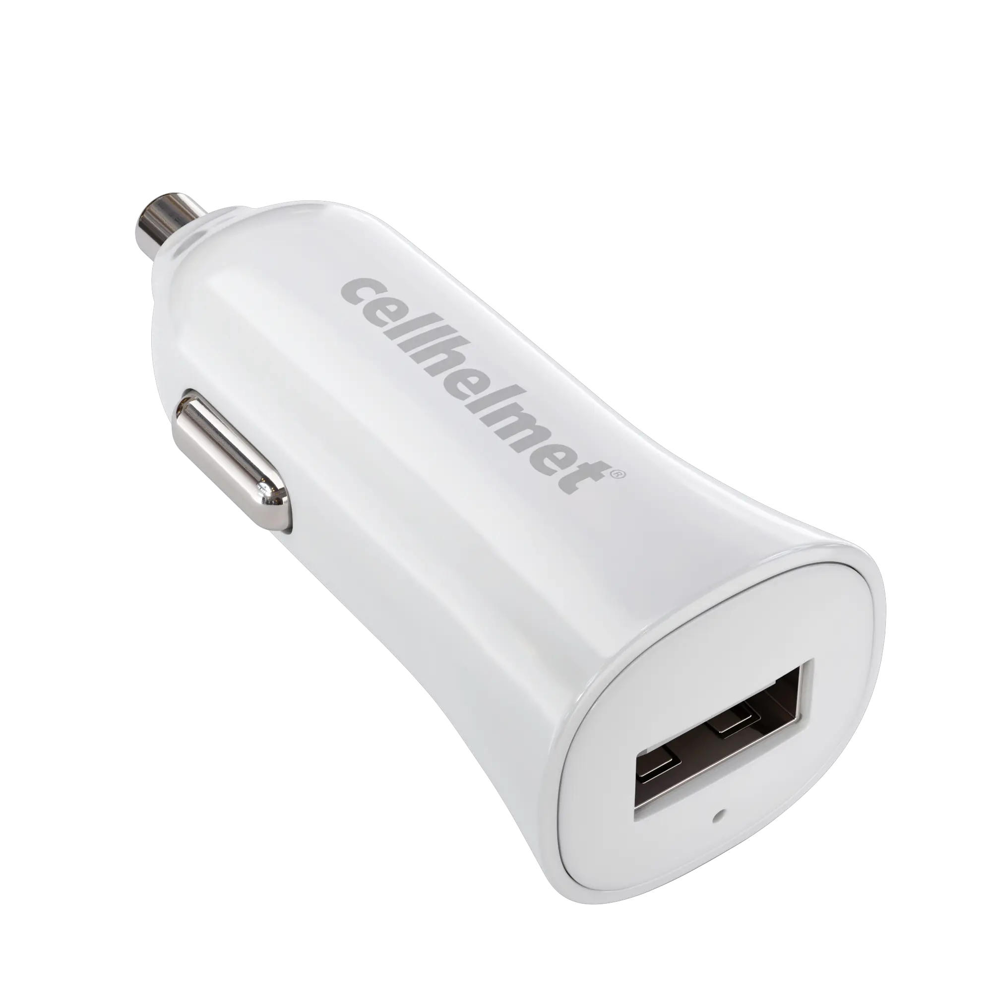 2.4A Car Charger - Single Port - White - Charger -  - cellhelmet