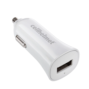 2.4A Car Charger - Single Port - White - Charger -  - cellhelmet