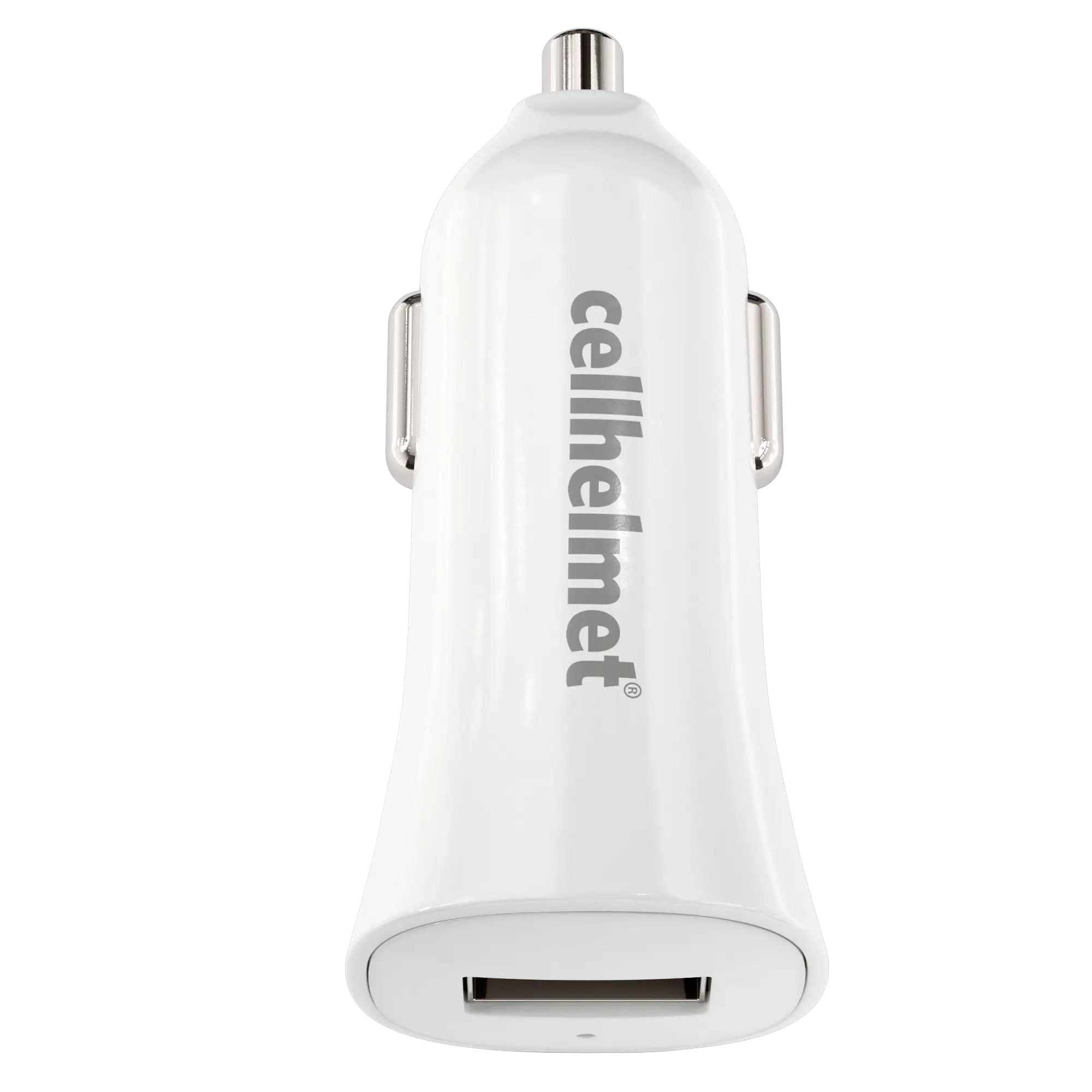 2.4A Car Charger - Single Port - White - Charger -  - cellhelmet