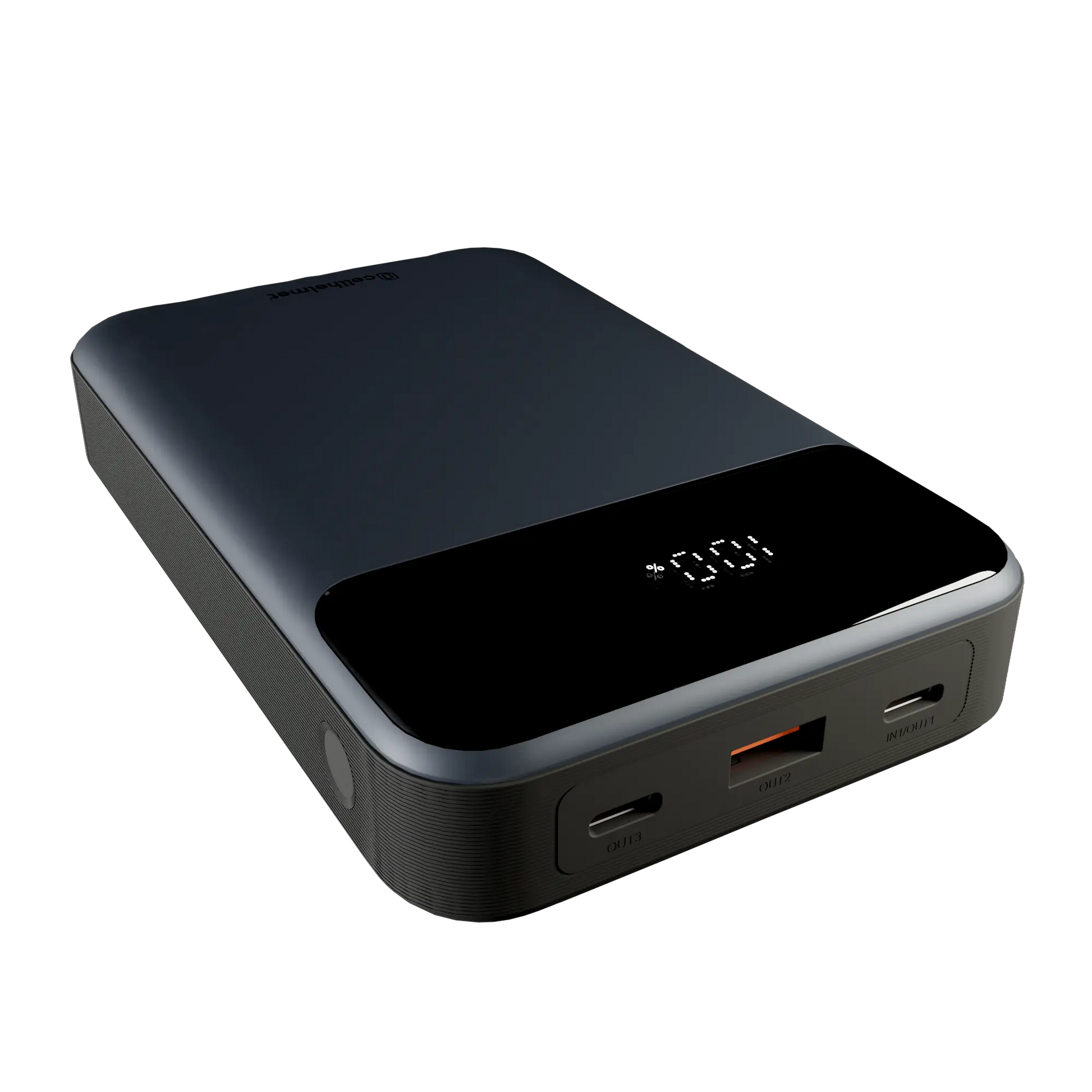 20K mAh Power Bank, 130W, 3 Ports (2 C, 1 A) & Charging Cable cellhelmet cellhelmet