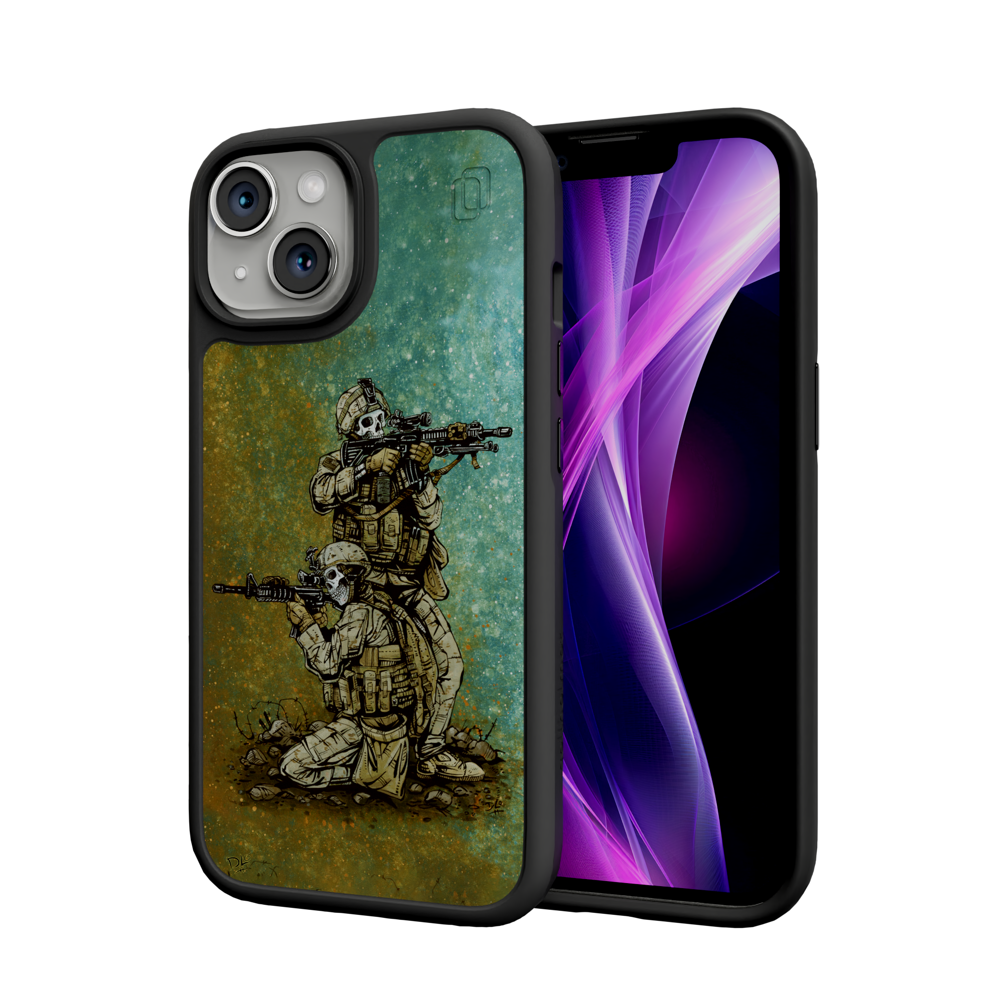 Got Your Six by David Lozeau | iPhone 15 Series | Shock-Absorbent MagSafe® Case iPhone 15 / Onyx Black