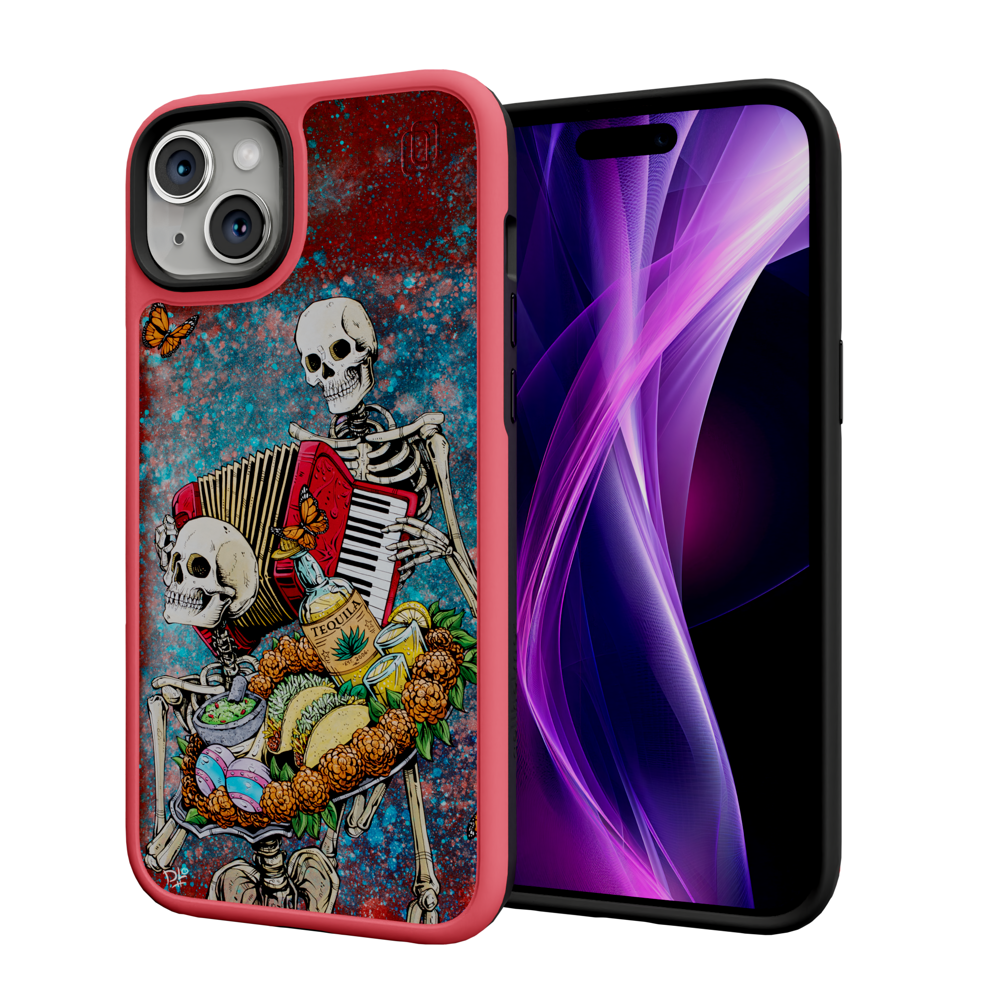 Bounty of Life by David Lozeau | iPhone 15 Series | Shock-Absorbent MagSafe® Case iPhone 15 Plus / Scarlet Red