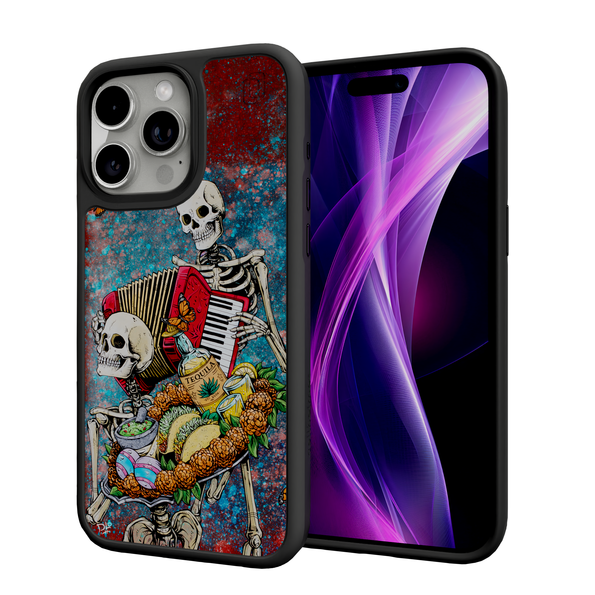 Bounty of Life by David Lozeau | iPhone 15 Series | Shock-Absorbent MagSafe® Case iPhone 15 Pro Max / Onyx Black