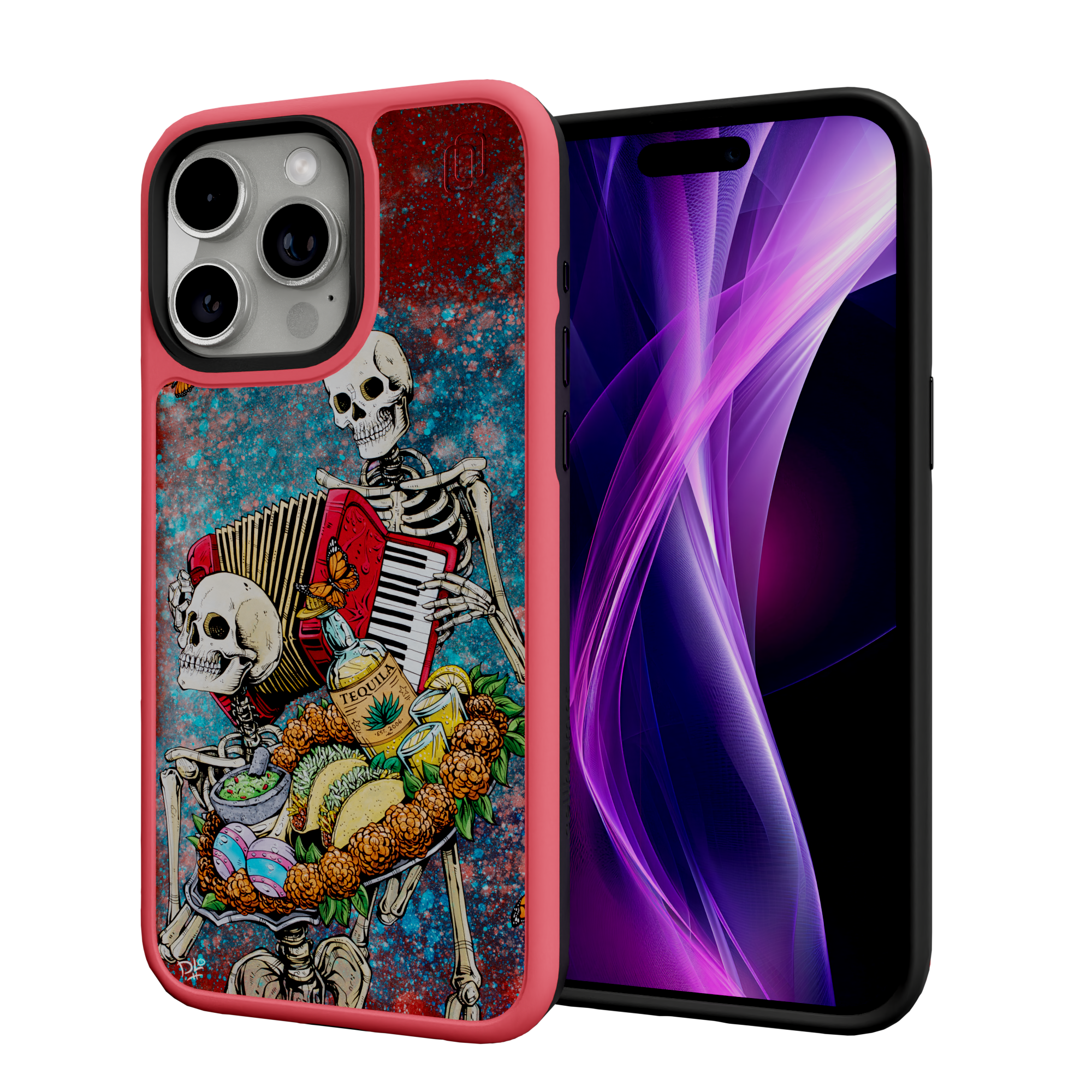 Bounty of Life by David Lozeau | iPhone 15 Series | Shock-Absorbent MagSafe® Case iPhone 15 Pro Max / Scarlet Red