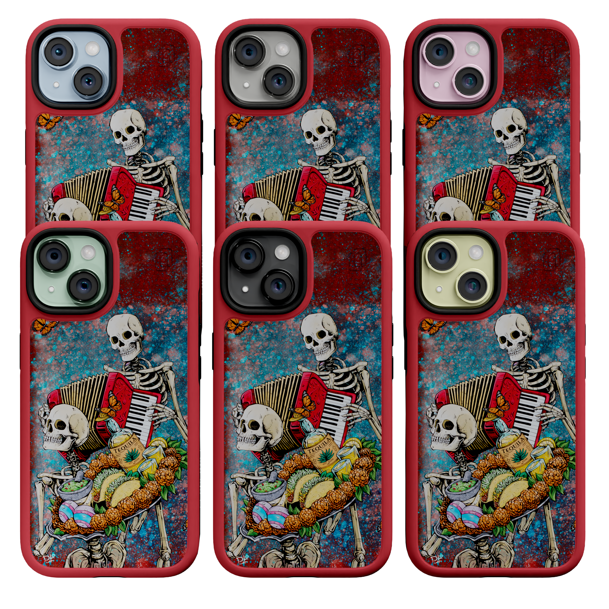 Bounty of Life by David Lozeau | iPhone 15 Series | Shock-Absorbent MagSafe® Case iPhone 15 Pro Max / Scarlet Red