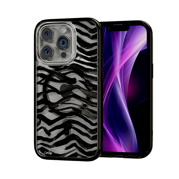 [SIMフリー]iPhone 15 ブラックケース付き　「Monster」 Zebra Black by CatCoq | iPhone 15 Series | MagSafe® Case