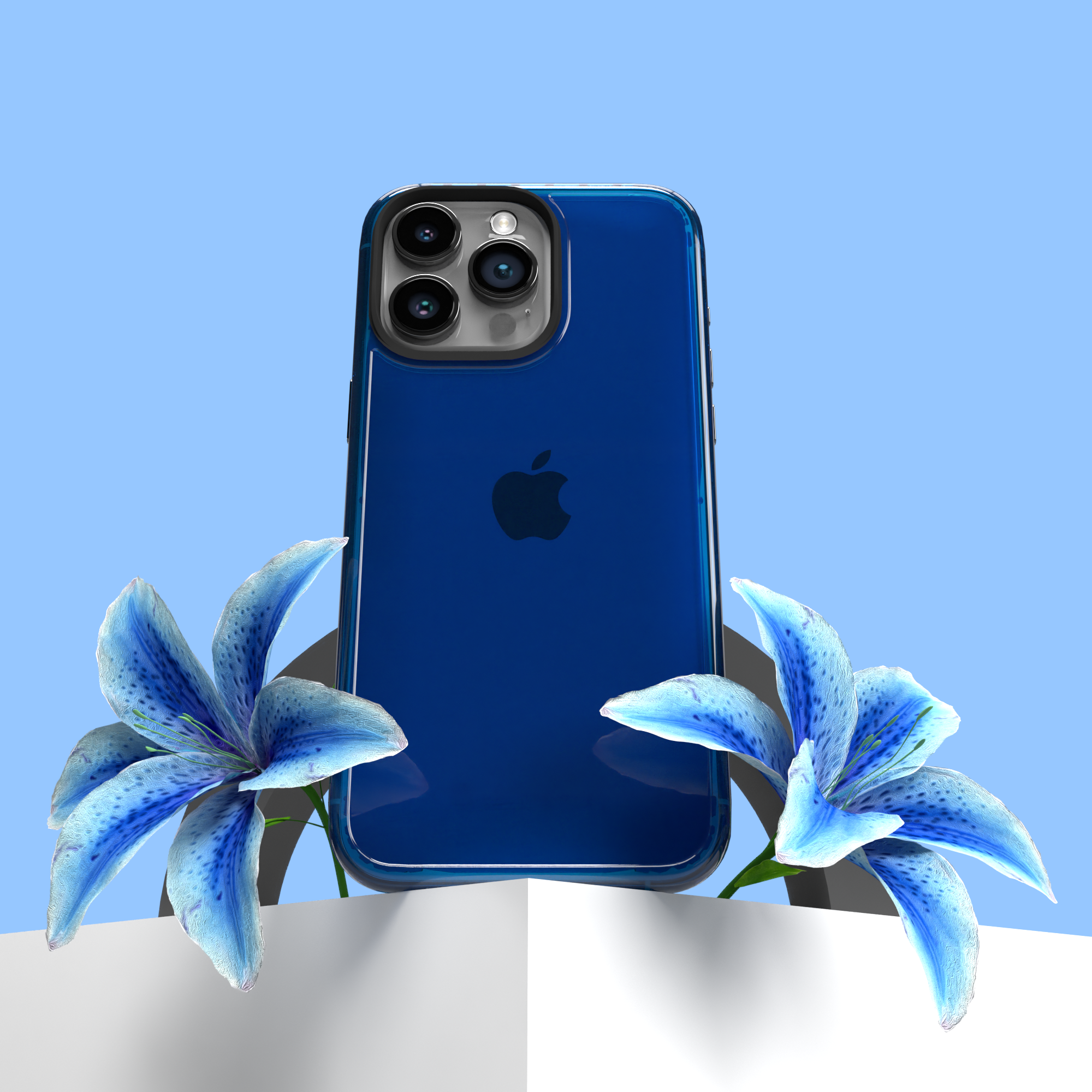 Slim TPU Case for Apple iPhone 15 Pro | Bermuda Blue | Altitude Series