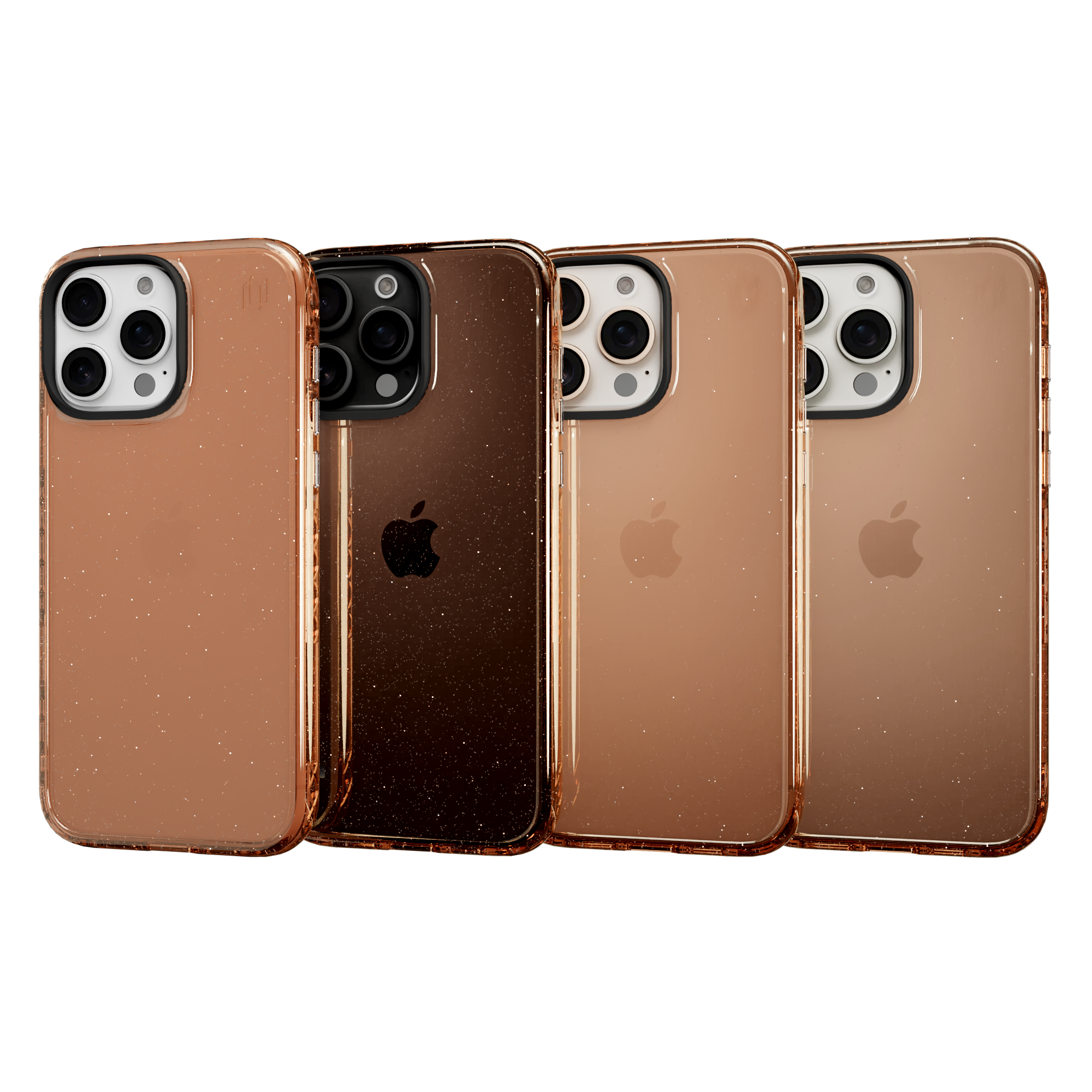 Slim TPU Glitter Case for Apple iPhone 16 Pro | Peach Fuzz Sparkle | Altitude Series