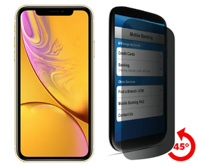 cellhelmet Privacy Tempered Glass for iPhone XR