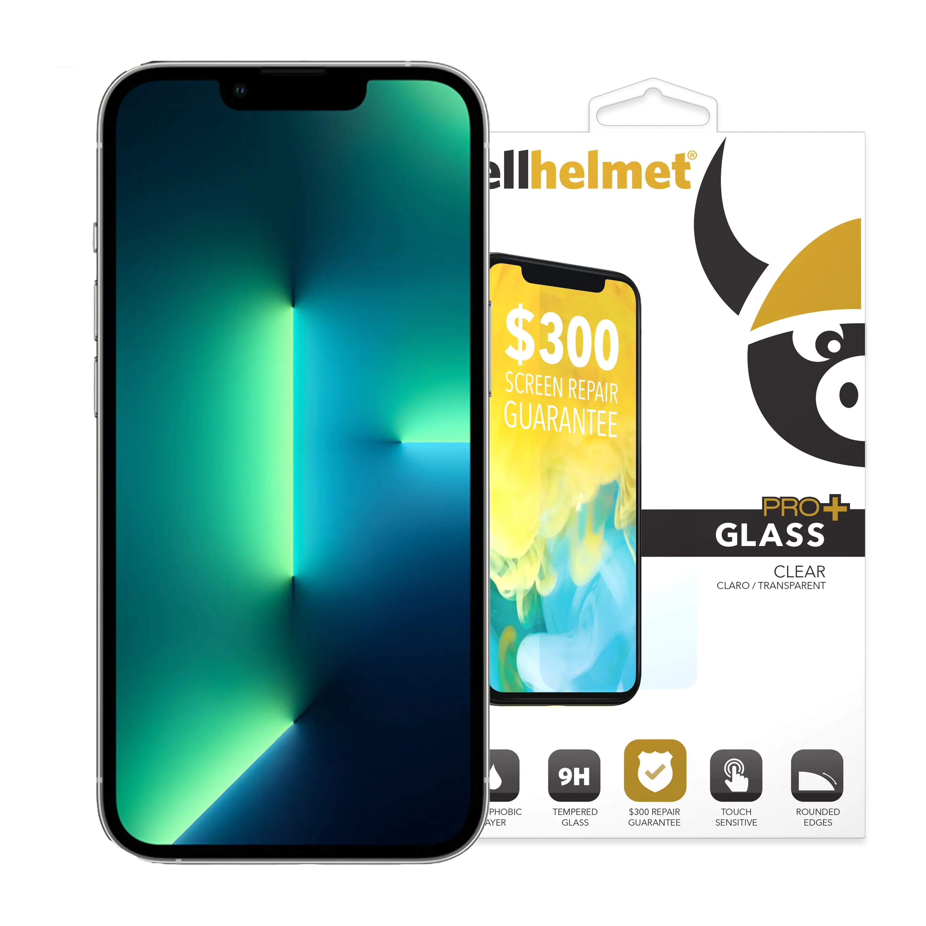 cellhelmet Tempered Glass for iPhone 13 Pro Max with Insurance