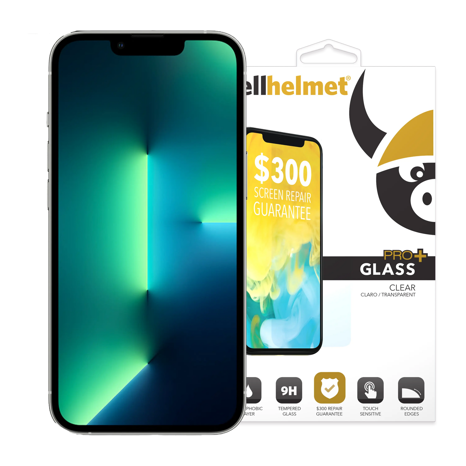cellhelmet Tempered Glass for iPhone 13 Pro Max with Insurance