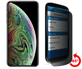 cellhelmet Privacy Tempered Glass for iPhone XS Max