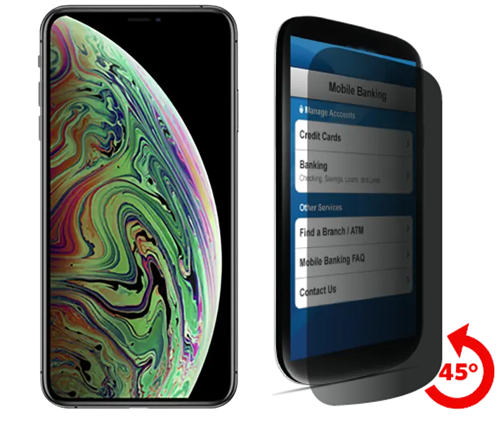 cellhelmet Privacy Tempered Glass for iPhone XS Max