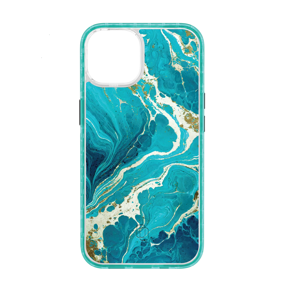 Apple-iPhone-14-Seafoam-Green Aqua Stone | Protective MagSafe Case | Marble Stone Series for Apple iPhone 14 Series cellhelmet cellhelmet