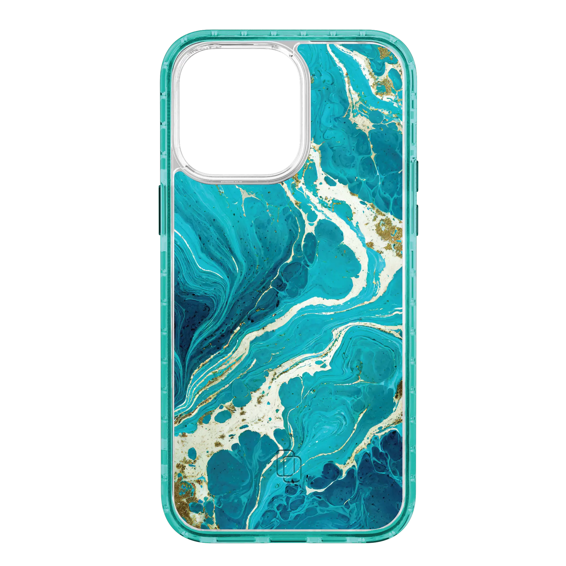 Apple-iPhone-14-Pro-Max-Seafoam-Green Aqua Stone | Protective MagSafe Case | Marble Stone Series for Apple iPhone 14 Series cellhelmet cellhelmet