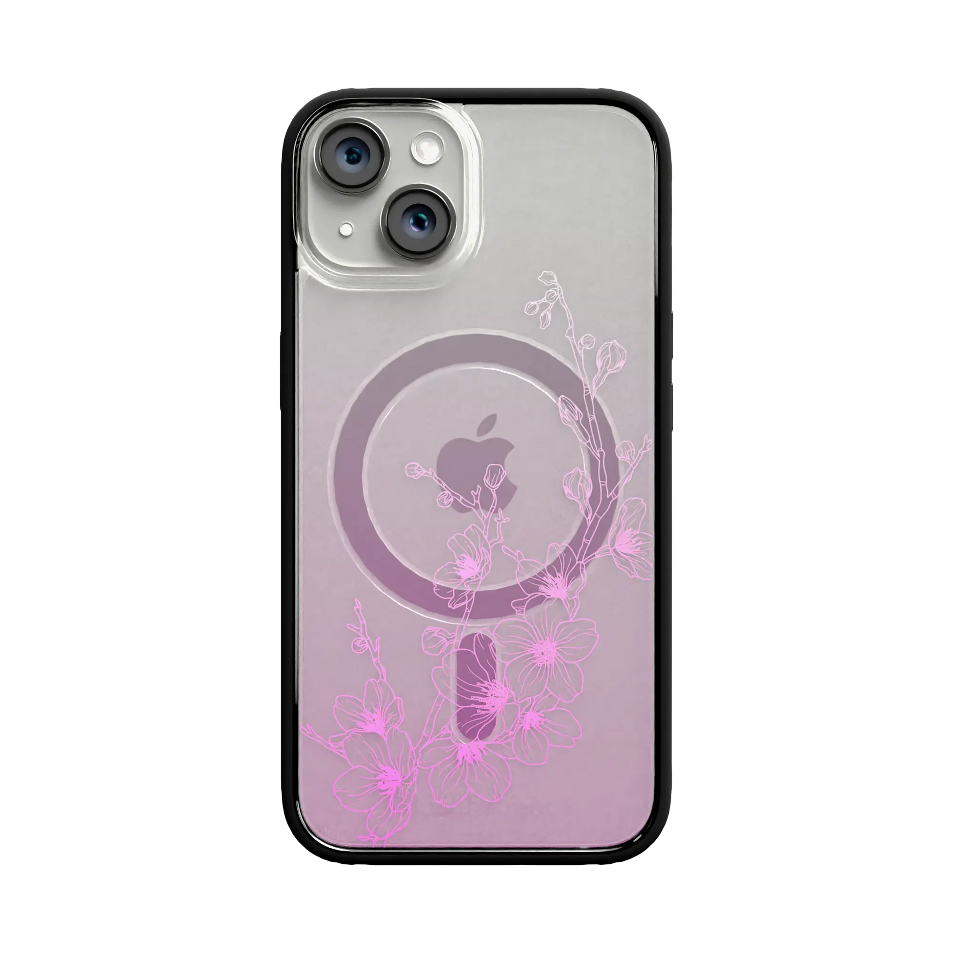 Apple-iPhone-12-12-Pro-Crystal-Clear Ballet Blush | Protective MagSafe Case | Ombre Bouquet Collection for Apple iPhone 12 Series cellhelmet cellhelmet