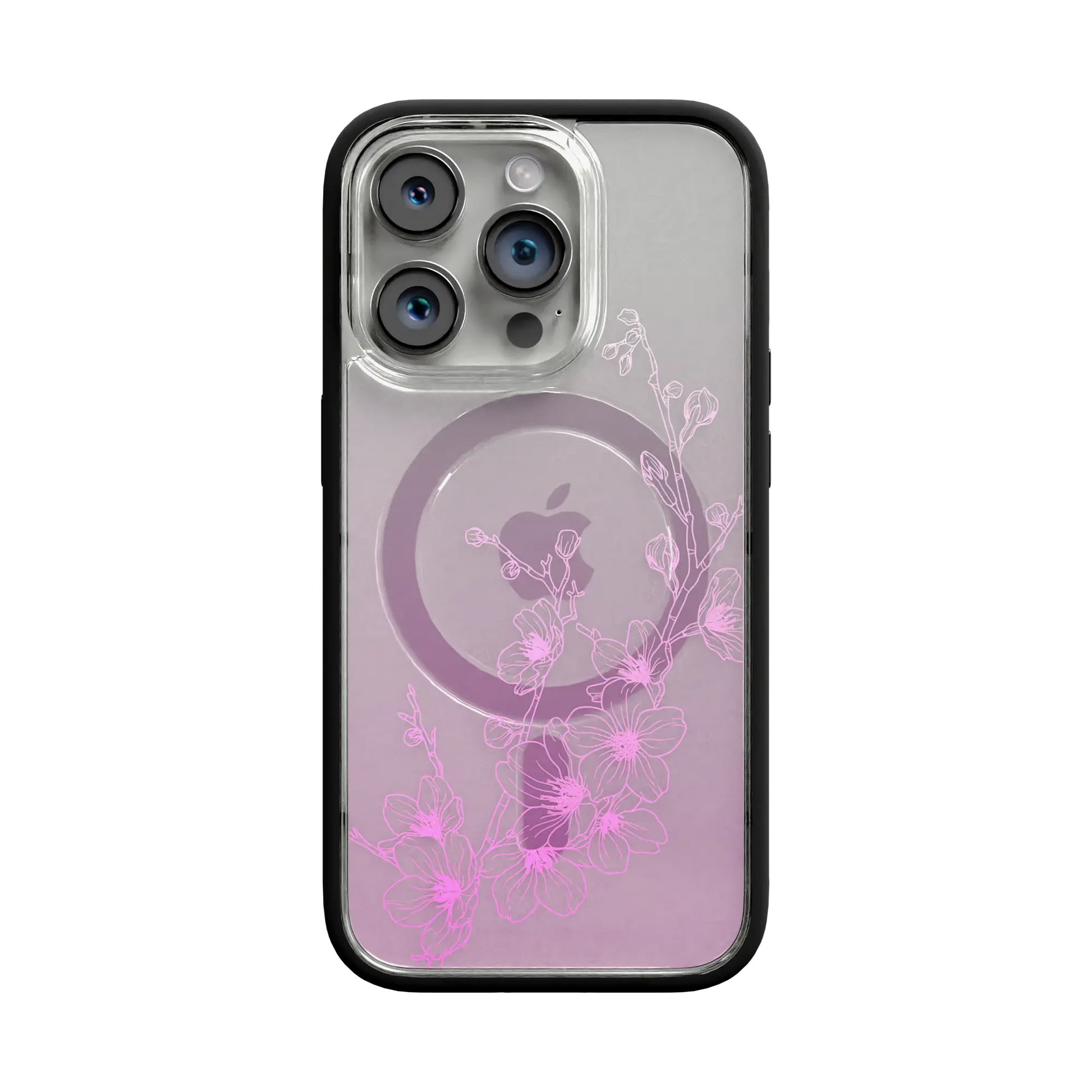 Apple-iPhone-13-Pro-Crystal-Clear Ballet Blush | Protective MagSafe Case | Ombre Bouquet Collection for Apple iPhone 13 Series cellhelmet cellhelmet
