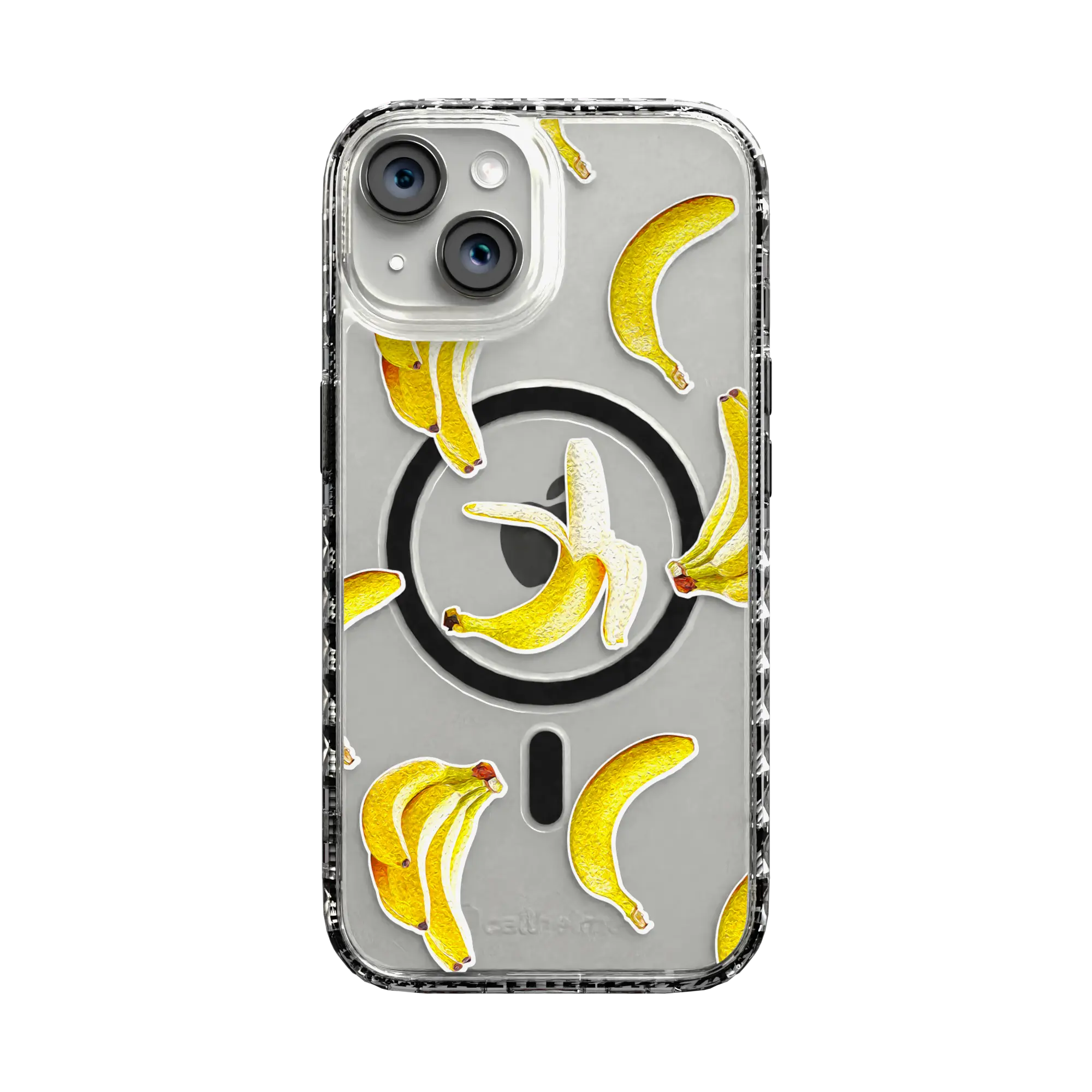 Apple-iPhone-14-Crystal-Clear Banana Breeze | Protective MagSafe Case | Fruits Collection for Apple iPhone 14 Series cellhelmet cellhelmet