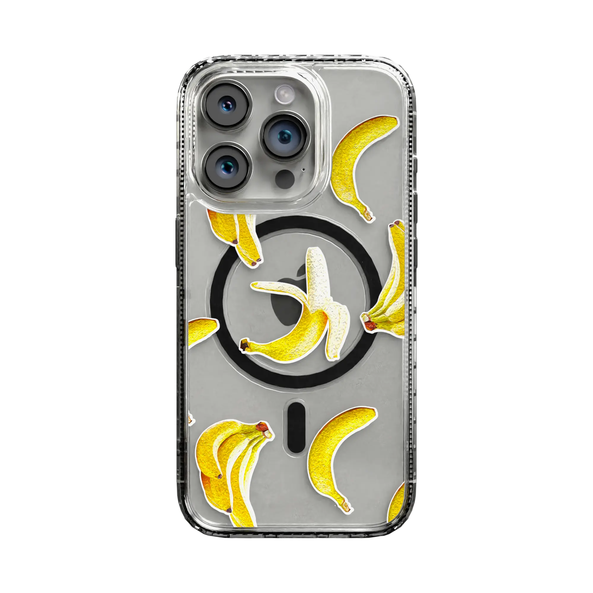 Apple-iPhone-14-Pro-Crystal-Clear Banana Breeze | Protective MagSafe Case | Fruits Collection for Apple iPhone 14 Series cellhelmet cellhelmet