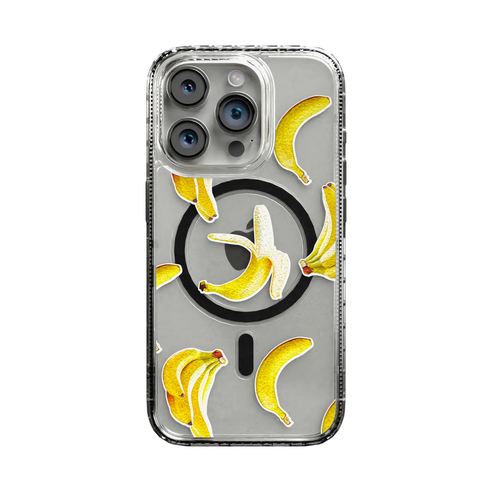 Apple-iPhone-14-Pro-Crystal-Clear Banana Breeze | Protective MagSafe Case | Fruits Collection for Apple iPhone 14 Series cellhelmet cellhelmet