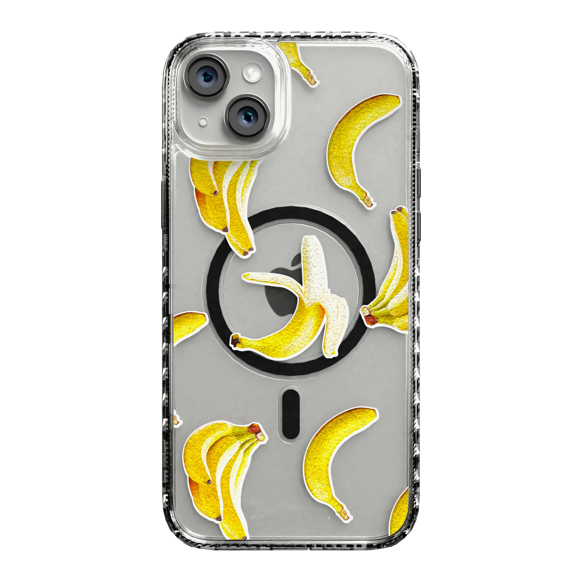 Apple-iPhone-14-Plus-Crystal-Clear Banana Breeze | Protective MagSafe Case | Fruits Collection for Apple iPhone 14 Series cellhelmet cellhelmet