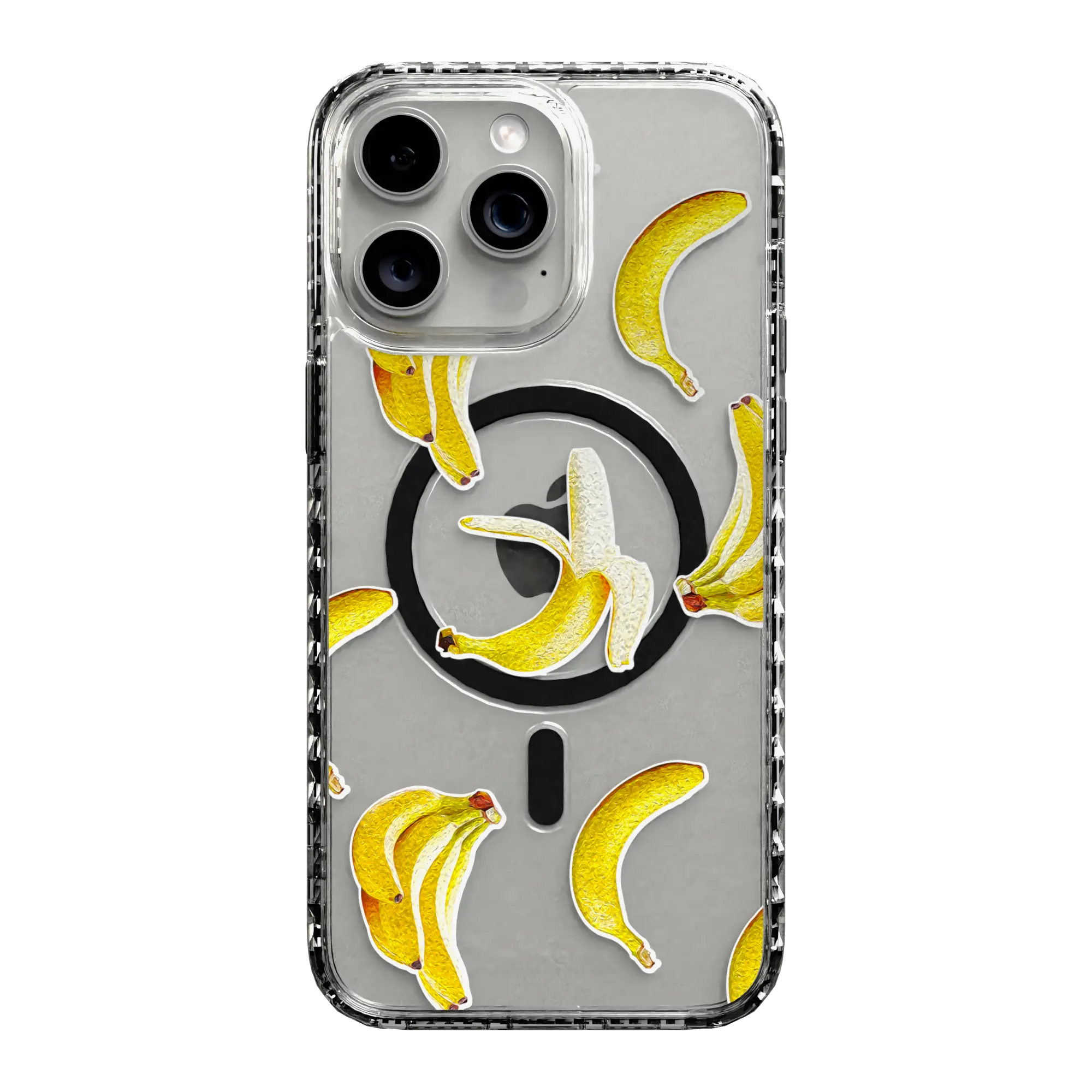 Apple-iPhone-14-Pro-Max-Crystal-Clear Banana Breeze | Protective MagSafe Case | Fruits Collection for Apple iPhone 14 Series cellhelmet cellhelmet
