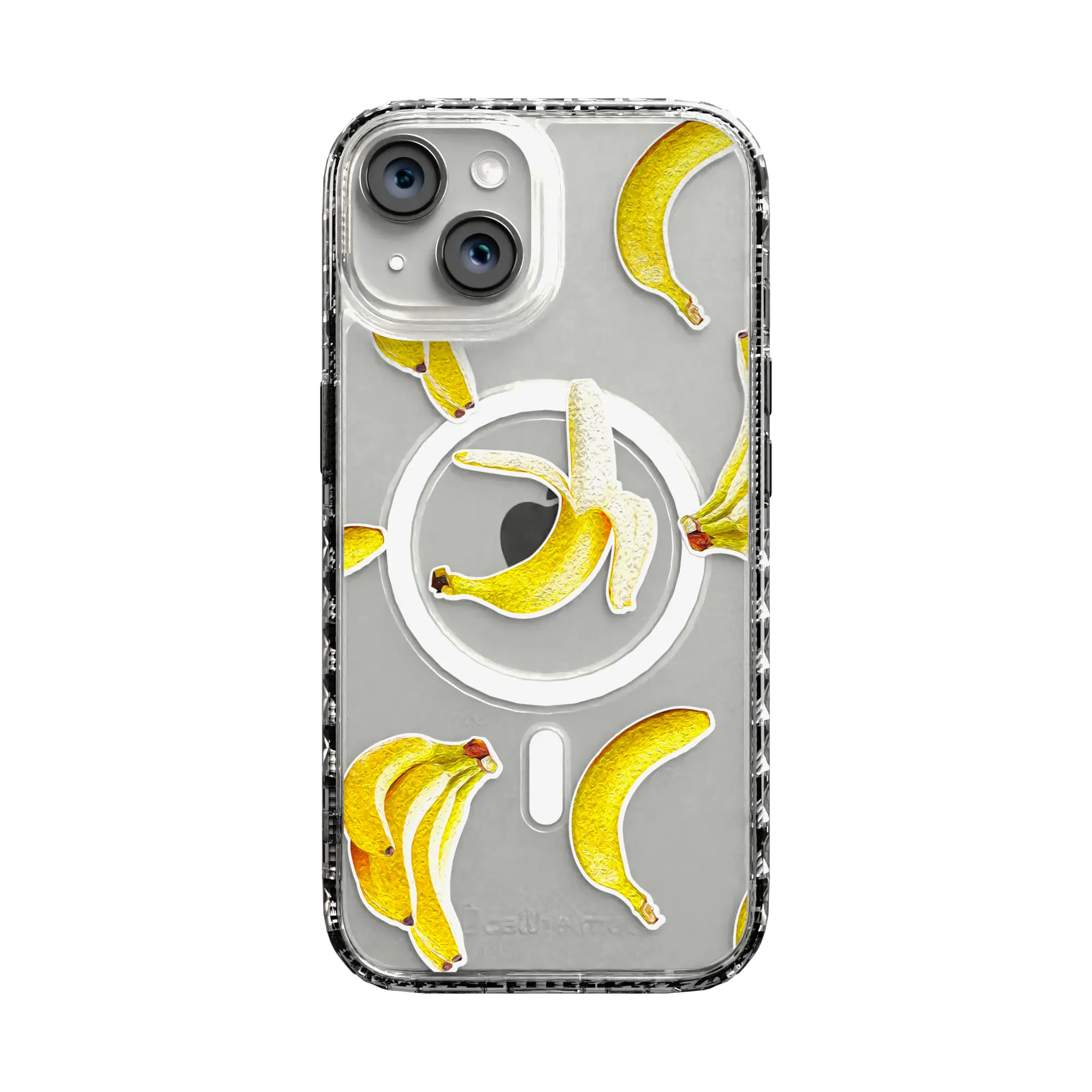 Apple-iPhone-15-Crystal-Clear Banana Breeze | Protective MagSafe Case | Fruits Collection for Apple iPhone 15 Series cellhelmet cellhelmet
