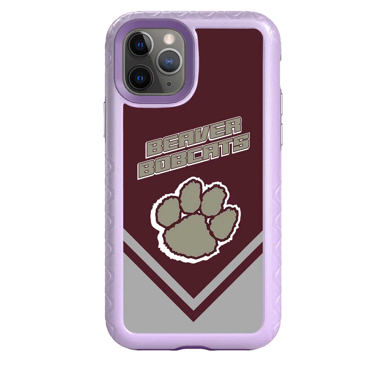 Beaver Cheerleading Apple iPhone 11 Pro  Pawprint - Custom Case - LilacBlossomPawprintProSeries - cellhelmet