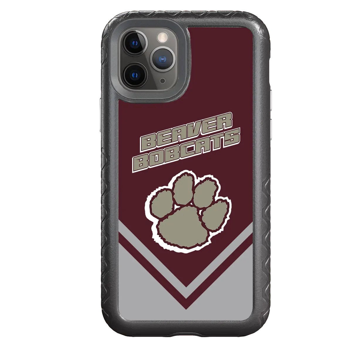 Beaver Cheerleading Apple iPhone 11 Pro  Pawprint - Custom Case - OnyxBlackPawprintProSeries - cellhelmet