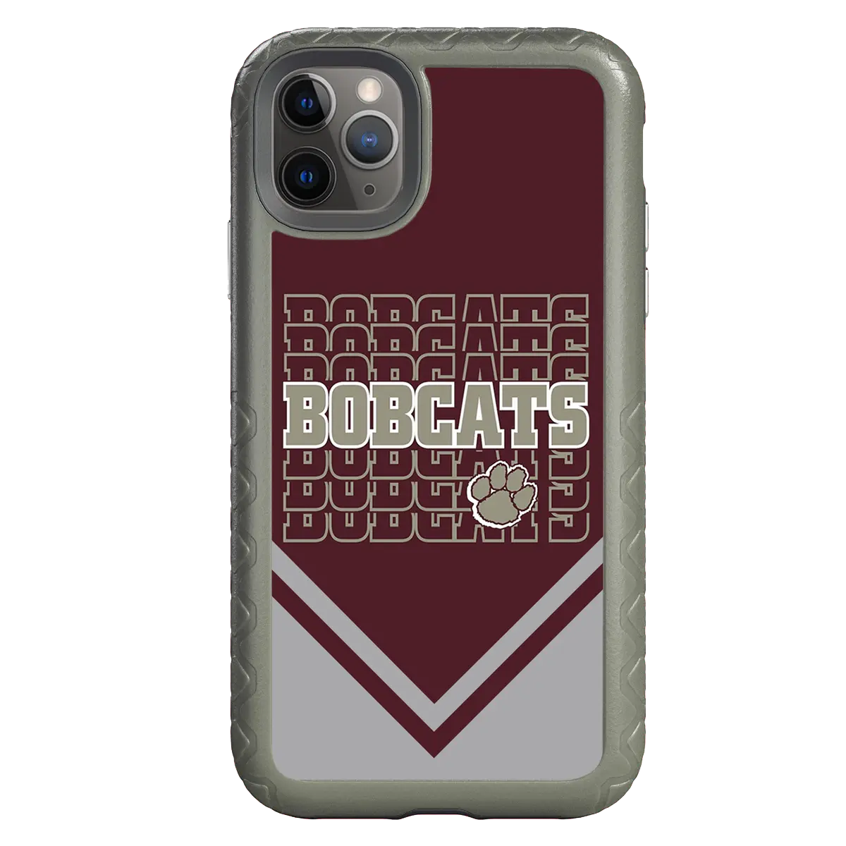 Beaver Cheerleading Apple iPhone 11 Pro Max  Bobcats - Custom Case - OliveDrabGreenBobcatsProSeries - cellhelmet