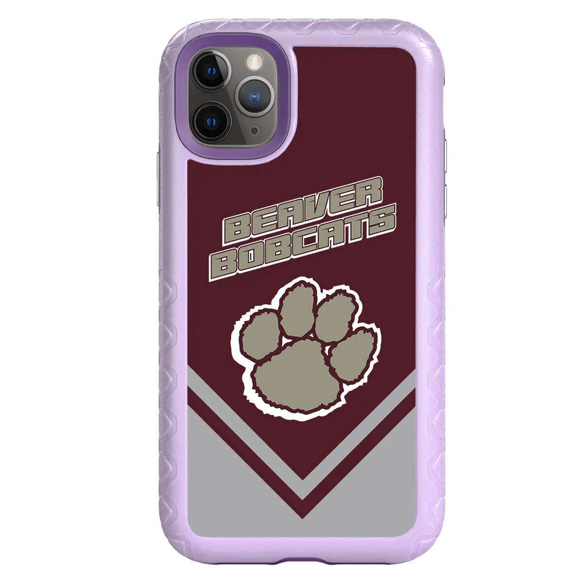 Beaver Cheerleading Apple iPhone 11 Pro Max  Pawprint - Custom Case - LilacBlossomPawprintProSeries - cellhelmet