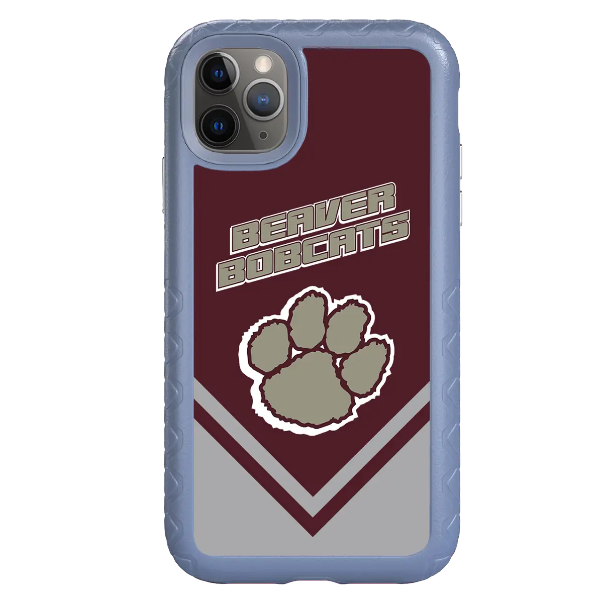 Beaver Cheerleading Apple iPhone 11 Pro Max  Pawprint - Custom Case - SlateBluePawprintProSeries - cellhelmet