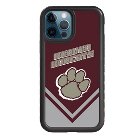 Beaver Cheerleading Apple iPhone 12 / 12 Pro  Pawprint - Custom Case - OnyxBlackPawprintProSeries - cellhelmet