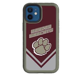 Beaver Cheerleading Apple iPhone 12 Mini  Pawprint - Custom Case - OliveDrabGreenPawprintProSeries - cellhelmet