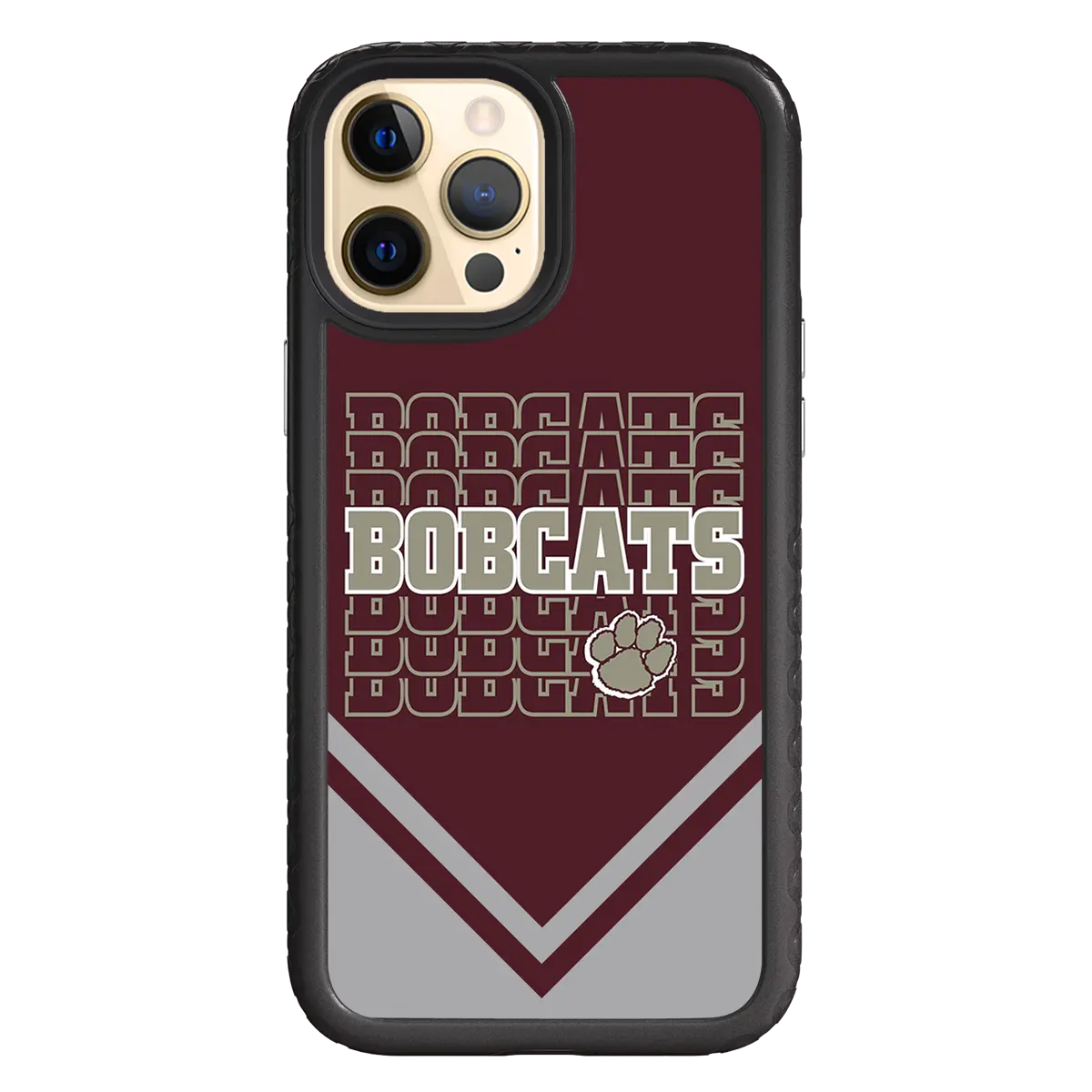 Beaver Cheerleading Apple iPhone 12 Pro Max  Bobcats - Custom Case - OnyxBlackBobcatsProSeries - cellhelmet