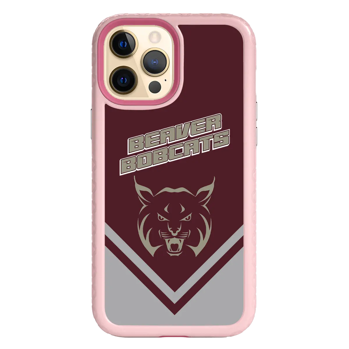 Beaver Cheerleading Apple iPhone 12 Pro Max  Mascot - Custom Case - PinkMagnoliaMascotProSeries - cellhelmet