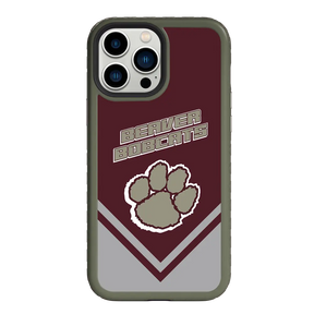 Beaver Cheerleading Apple iPhone 13 Pro Max  Pawprint - Custom Case - OliveDrabGreenPawprintProSeries - cellhelmet