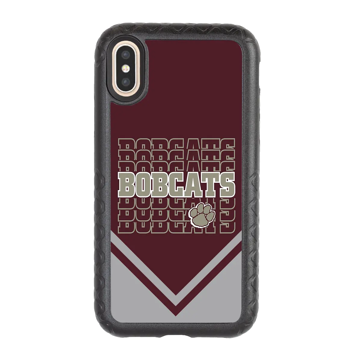 Beaver Cheerleading Apple iPhone X / XS  Bobcats - Custom Case - OnyxBlackBobcatsProSeries - cellhelmet