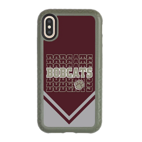 Beaver Cheerleading Apple iPhone X / XS  Bobcats - Custom Case - OliveDrabGreenBobcatsProSeries - cellhelmet