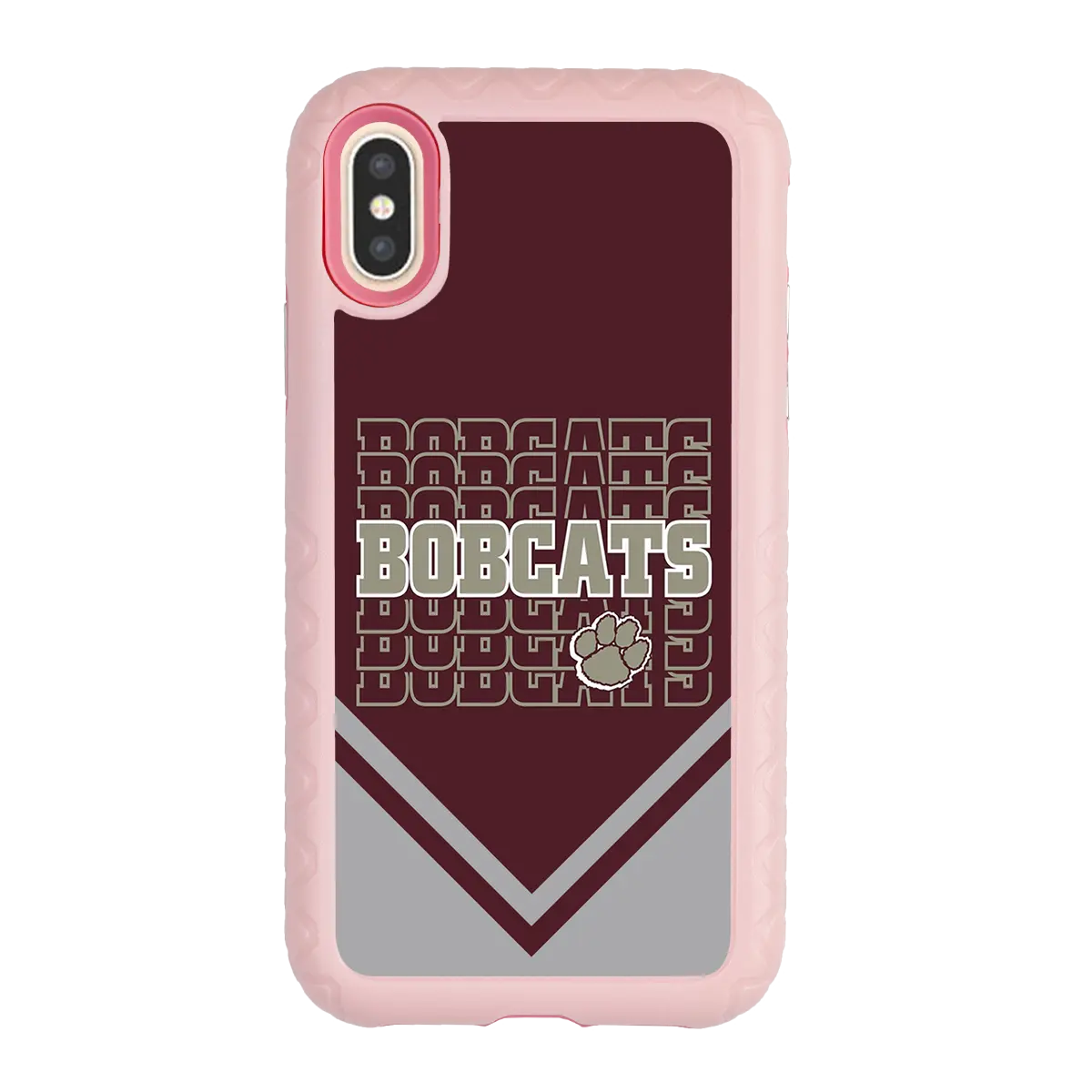 Beaver Cheerleading Apple iPhone X / XS  Bobcats - Custom Case - PinkMagnoliaBobcatsProSeries - cellhelmet