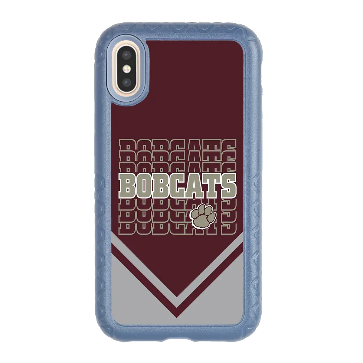 Beaver Cheerleading Apple iPhone X / XS  Bobcats - Custom Case - SlateBlueBobcatsProSeries - cellhelmet
