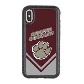 Beaver Cheerleading Apple iPhone X / XS  Pawprint - Custom Case - OnyxBlackPawprintProSeries - cellhelmet