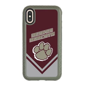 Beaver Cheerleading Apple iPhone X / XS  Pawprint - Custom Case - OliveDrabGreenPawprintProSeries - cellhelmet
