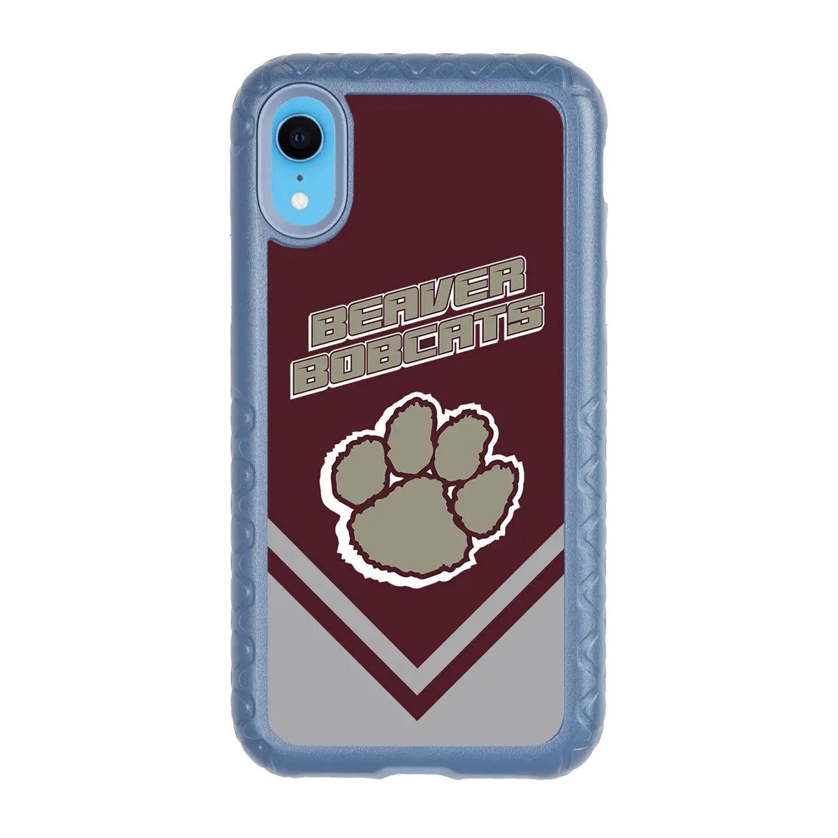 Beaver Cheerleading Apple iPhone XR  Pawprint - Custom Case - SlateBluePawprintProSeries - cellhelmet