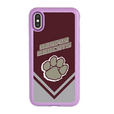 Beaver Cheerleading Apple iPhone XS Max  Pawprint - Custom Case - LilacBlossomPawprintProSeries - cellhelmet