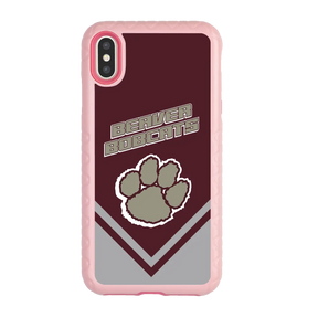Beaver Cheerleading Apple iPhone XS Max  Pawprint - Custom Case - PinkMagnoliaPawprintProSeries - cellhelmet