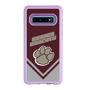 Beaver Cheerleading Samsung S10 Plus  Pawprint - Custom Case - LilacBlossomPawprintProSeries - cellhelmet
