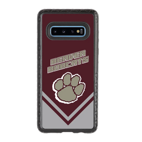 Beaver Cheerleading Samsung S10 Plus  Pawprint - Custom Case - OnyxBlackPawprintProSeries - cellhelmet